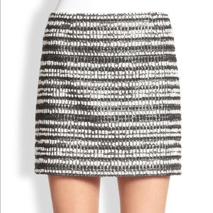 Alice & Olivia Metallic Tweed Elena Mini Skirt